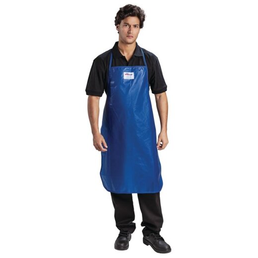 Nylon-Halterschürze Blau Burnguard Quicklean