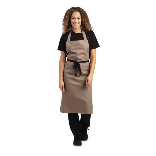 Latzschürze Braun, Grau oder Grün Polybaumwolle Whites Chefs Clothing