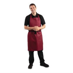 Latzschürze Bordeaux Whites Chefs Clothing
