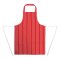Latzschürze Rot-Weiss oder Schwarz-Weiss gestreift Whites Chefs Clothing