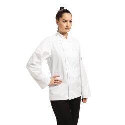 Kochjacke Vegas Gr. XS Unisex lange Ärmel Weiss Whites Chefs Clothing