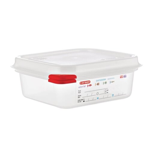 Lebensmittelbehälter mit Deckel GN1/6 Transparent 1,1L Araven