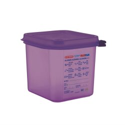 Lebensmittelbehälter aus Silikon GN1/6 Lila 2,6L Araven