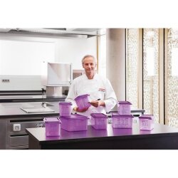 Lebensmittelbehälter aus Silikon GN1/6 Lila 2,6L Araven