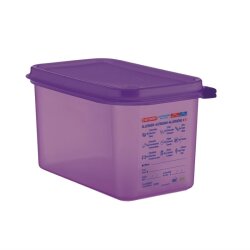 Lebensmittelbehälter aus Silikon GN1/4 Lila 4,3L Araven