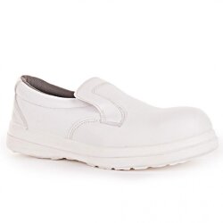 Sicherheitsschuhe S2 "Slipper" Schutzkappe Weiss Größe 40