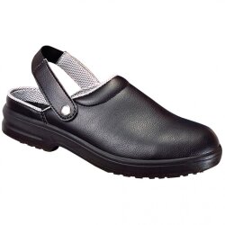 Sicherheitsschuhe SB A-E "Clogs" Stahlkappe Schwarz Größe 37