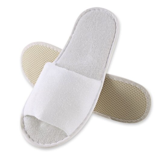 Slipper "Classic" offen Weiss Einheitsgröße 28,5 cm lang 10x10 Paar