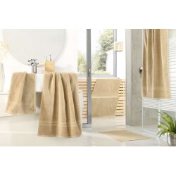 Duschtuch 100% Baumwolle Premium Beige Größe...