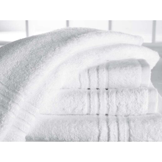 Badetuch Weiss 100% Baumwolle Ambassador Größe 50x100 cm 1 Stück