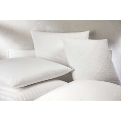 Bettbezug 140x210 cm + 30 cm 80% Baumwolle Weiss 2 mm...