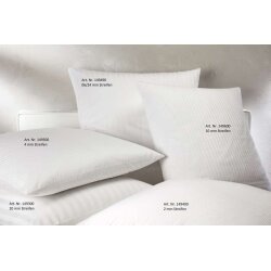 Kissenhülle 80x40 cm + 20 cm Weiss 80 % Baumwolle...