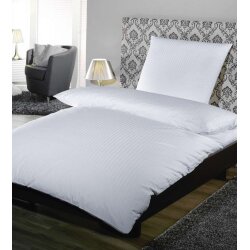 Kissenhülle Weiss 100% Baumwolle 10 mm Satin...