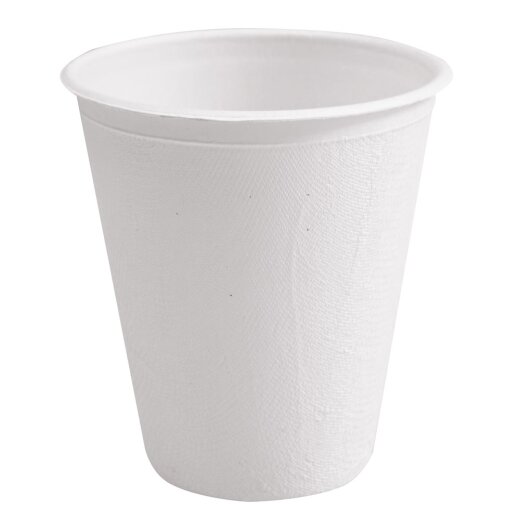 Bio Becher aus Zuckerrohr Weiss 0,2 L 20x50 Stück
