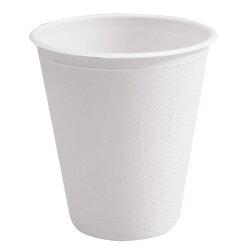 Bio Becher aus Zuckerrohr Weiss 0,2 L 20x50 Stück