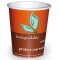 Bio Becher "Organic" 1-wandig aus Pappe PLA-beschichtet bedruckt 50 Stück 0,3 L/Ø 9 cm