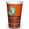Bio Becher "Organic" 1-wandig aus Pappe PLA-beschichtet bedruckt 50 Stück 0,3 L/Ø 9 cm