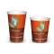 Bio Becher "Organic" 1-wandig aus Pappe PLA-beschichtet bedruckt 50 Stück 0,3 L/Ø 9 cm