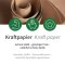 Bio Pappteller rund aus Kraftpapier FSC®-Mix Braun