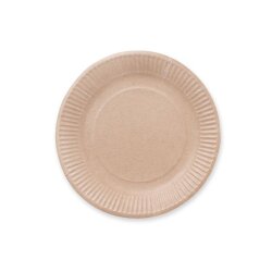 Pappteller rund aus Kraftpapier FSC®-zertifiziert...