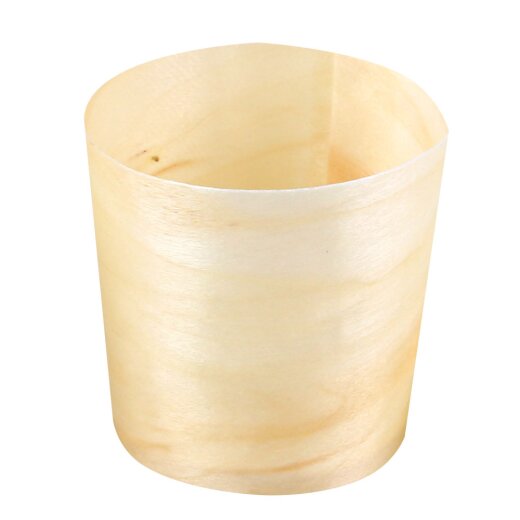 Holzschale rund aus Pinienholz 10x50 Stück Ø 6 cm