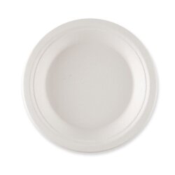 BIO Schüssel tief aus Zuckerrohr Weiss 50 Stück...