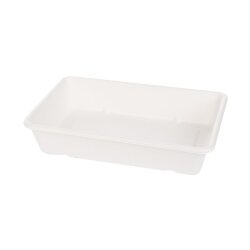 BIO Schale Classico rechteckig aus Zuckerrohr Weiss 900...