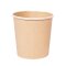 Suppenbecher "Minestrone" aus Kraftpapier Braun 20x25 Stück Ø 9,7 cm 500 ml