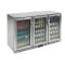 Barkühlschrank 330 L 3 Klapptüren Edelstahl Polar Serie G