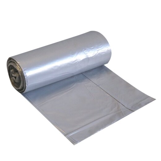 Müllbeutel 20 L aus HDPE 45x60 cm Grau 15 my 48 Rollen á 20 Stück