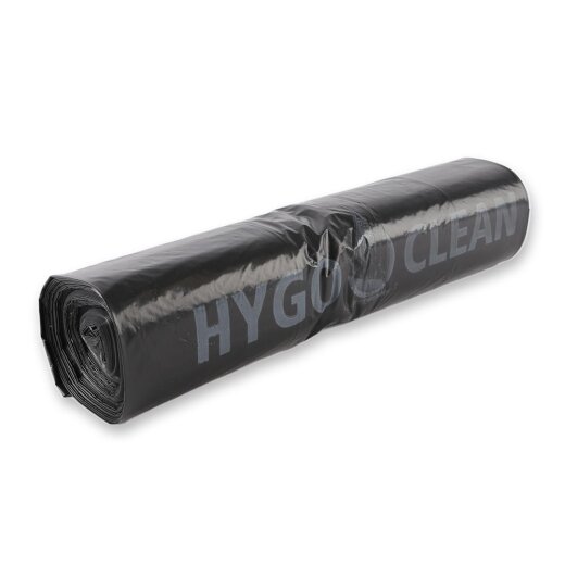 Müllsäcke 240 L aus LDPE 100 % Recyclingmaterial 115x135 cm Schwarz 40 my  9 Rollen à 10 Stück