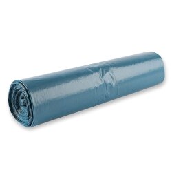 Müllsäcke 120 L aus LDPE 70x110 cm Blau 45 my 6 Rollen á 25 Stück