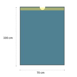 Müllsäcke 120 L aus LDPE 70x100 cm Blau 45 my...