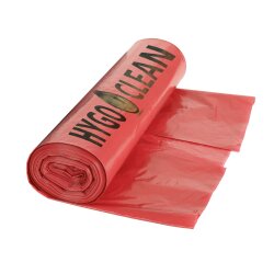Müllsäcke "Light" 120 L aus LDPE 110x70 cm Rot 40 my 10 Rollen à 25 Stück