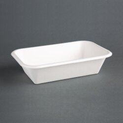 Pommesschalen aus Zuckerrohr kompostierbar 68 cl Fiesta Green 50 Stück