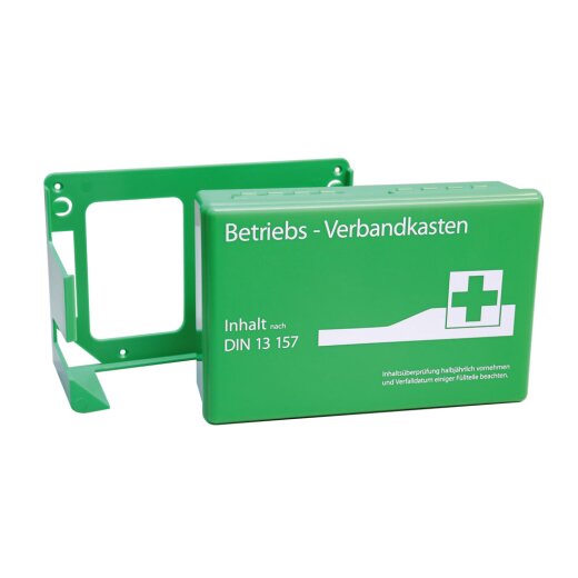 Verbandskasten "Regular" DIN 13157 inkl. Wandhalterung Grün