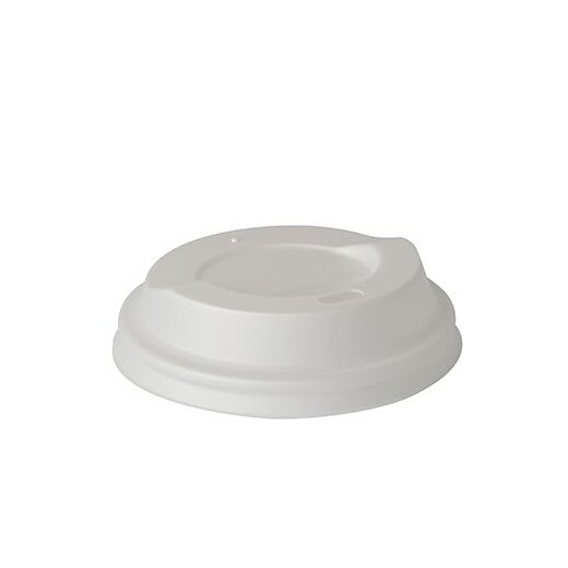 Deckel für Kaffeebecher ToGo "pure" kompostierbar Ø 8 cm oder Ø 9 cm Schwarz oder Weiss