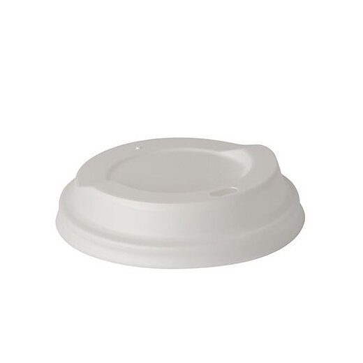 Deckel für Kaffeebecher ToGo "pure" kompostierbar Ø 9 cm Weiss 1000 Stück