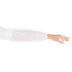 Ärmelschoner Light aus Polyethylen 40 cm 2000 Stück Weiss