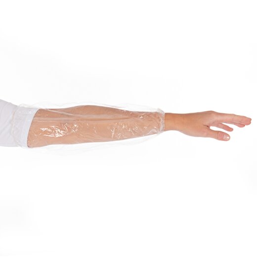 Ärmelschoner Light aus Polyethylen 40 cm 2000 Stück Transparent