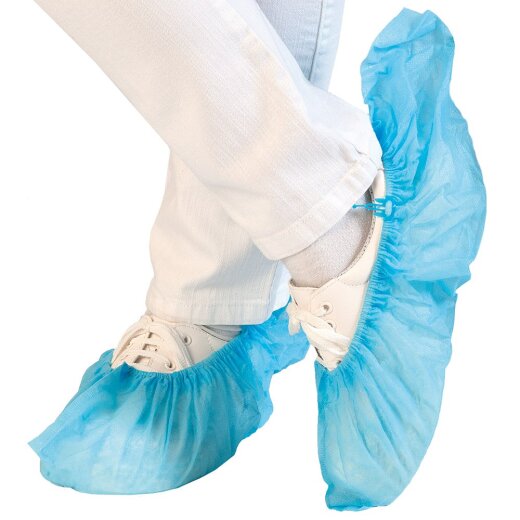 Überschuhe für Hygomat aus PP Blau 46 cm 10x100 Stück