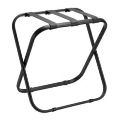 Kofferständer TRAVELER aus Stahl/Riemen Nylon Schwarz