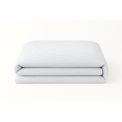 Bettbezug 210x210 cm + 30 cm 80% Baumwolle Weiss 2 mm...