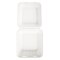 Bio Lunchbox "Hamburger" rechteckig aus Zuckerrohr 18,5x13,5 cm 500 Stück
