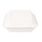 Bio Lunchbox "Hamburger" rechteckig aus Zuckerrohr 23x23 cm 250 Stück