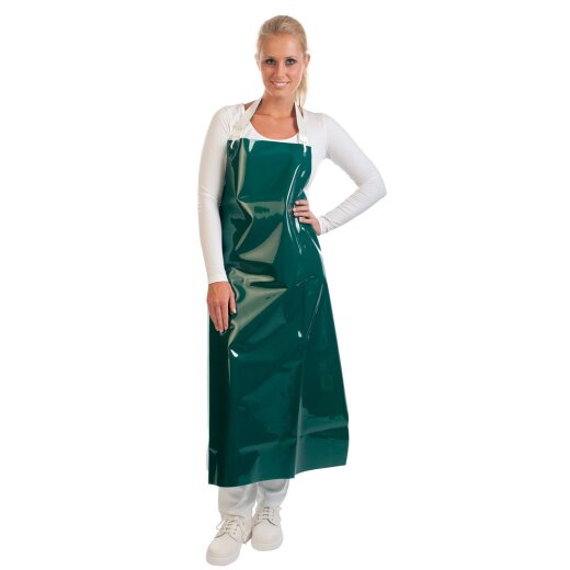 Latzschürzen 300 my aus PU Grün 130 cm 5 Stück