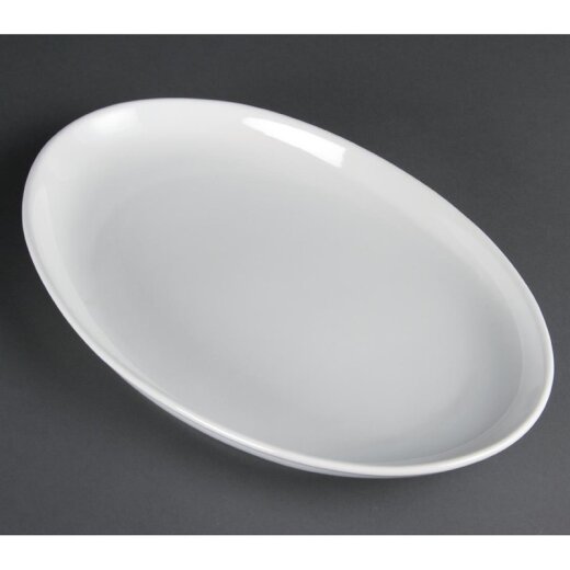 Schalen tief oval 36,5 cm 2 Stück Olympia Whiteware
