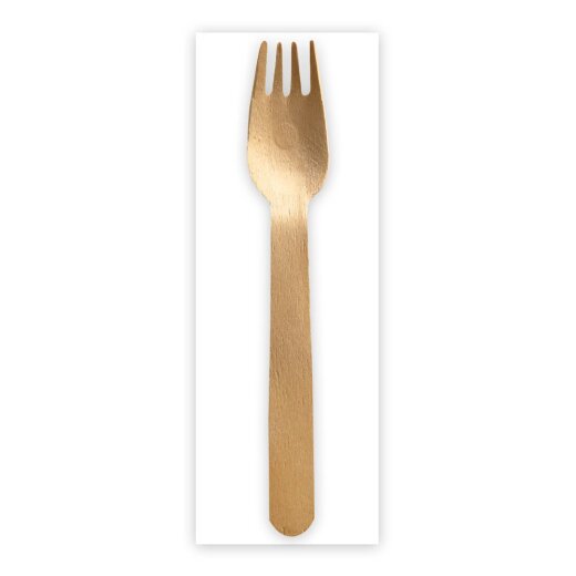 Bio Besteckset "Fork" aus Birkenholz FSC®-zertifiziert 500 Stück