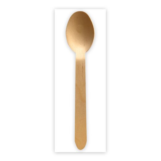 Besteckset Spoon aus Holz FSC® 100% wachsbeschichtet 500 Stück