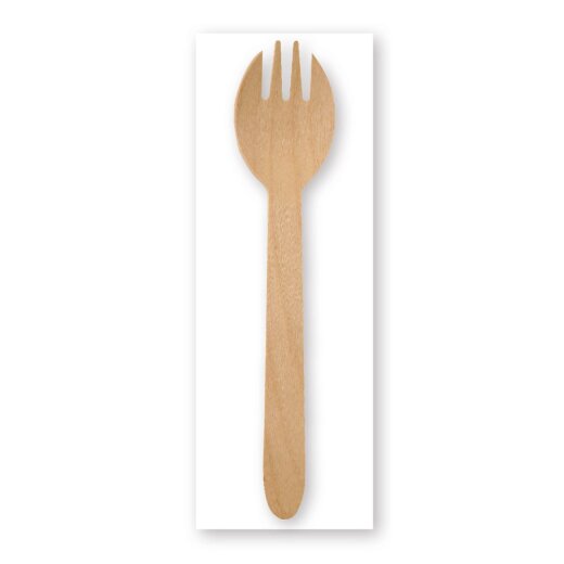 Bio Besteckset Spork aus Birkenholz FSC® 100% 500 Stück